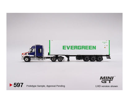 MINIGT 1:64 Western Star 49X with 40鈥?Reefer Container EVERGREEN Edition