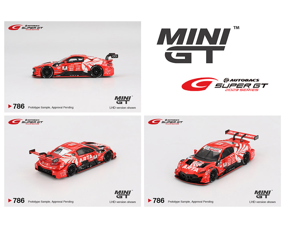 MINI GT 1:64 Japan Exclusive Honda NSX-GT 鈥淭ype S鈥?GT500 #8 鈥淎RTA MUGEN NSX-GT 鈥?ARTA 2023 SUPER GT Series