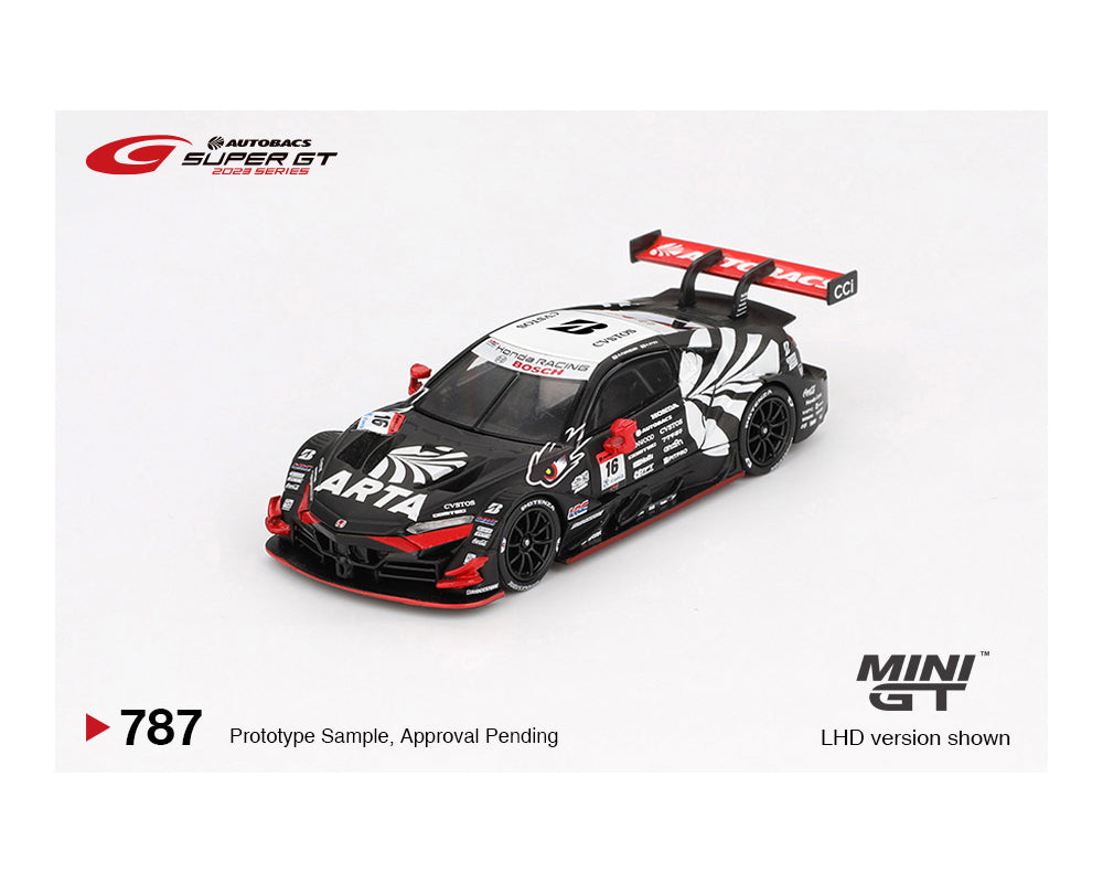 MINI GT 1:64 Japan Exclusive Honda NSX-GT 鈥淭ype S鈥?GT500 #16 鈥淎RTA MUGEN NSX-GT 鈥?ARTA 2023 SUPER GT Series