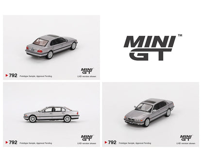 MINI GT 1:64 BMW 750IL in Aspen Silver Metallic