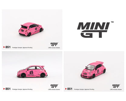 MINIGT 1:64 ABARTH 595 LB-WORKS x Abas Works in Pink