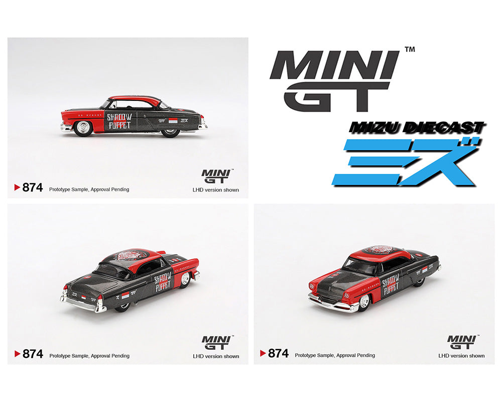 MINI GT x Mizu Diecast 1:64 Lincoln Capri Hot Rod 1954 鈥淪hadow Puppet鈥?Limited Edition