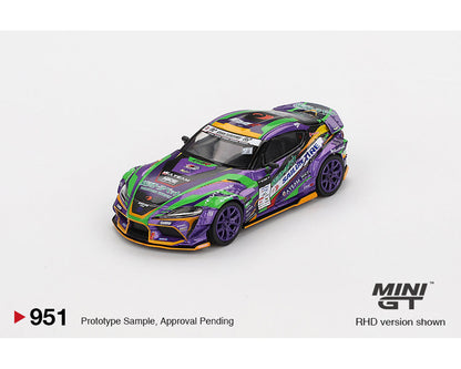 MINI GT 1:64 Toyota GR Supra KUHL 2021 D1GP EVANGELION RACING 2021 Japan Exclusive