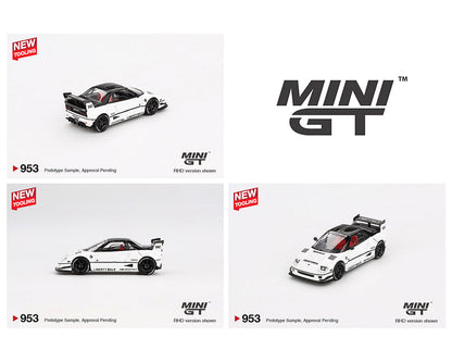 MINI GT 1:64 Mazda AZ-1 Liberty Walk LB40 in White 2024 Tokyo Auto Salon Edition