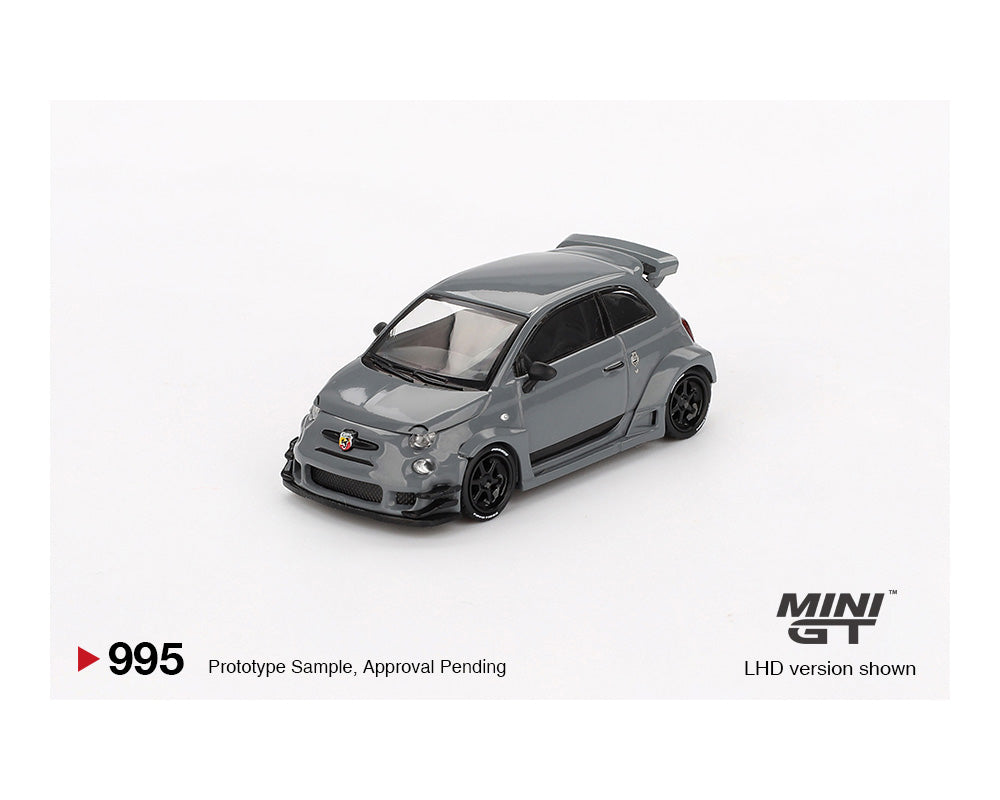 MINIGT 1:64 ABARTH 595 LB-WORKS x Abas Works in Grey
