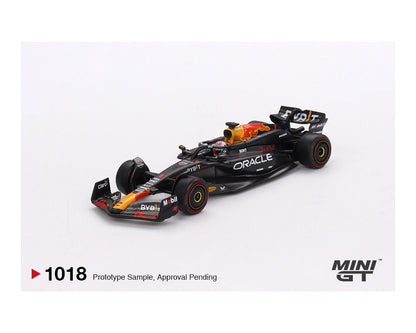 MINI GT 1:64 Oracle Red Bull Racing RB20 #1 Max Verstappen 2024 F1 2024 Bahrain GP Winner