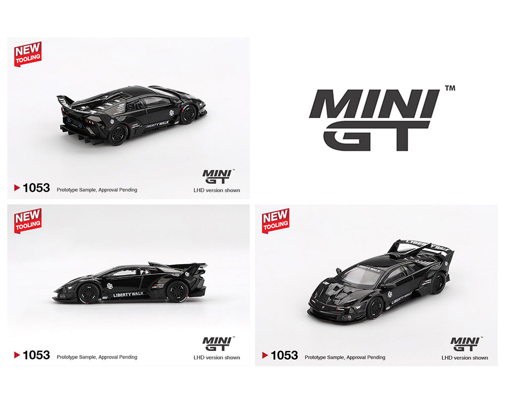 MINI GT 1:64 Lamborghini LB-Silhouette WORKS MURCIELAGO GT- Evo Black
