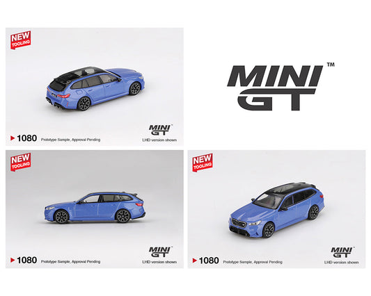 MINI GT 1:64 BMW M5 Touring (G99) in Marina Bay Blue Metallic