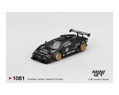 MINI GT 1:64 Lamborghini Countach LB-WORKS in Black