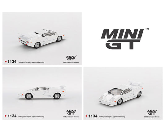 MINI GT 1:64 Lamborghini Countach 25th Anniversary in White