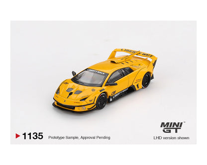 MINI GT 1:64 LB-Silhouette WORKS MURCIELAGO GT- Evo Yellow