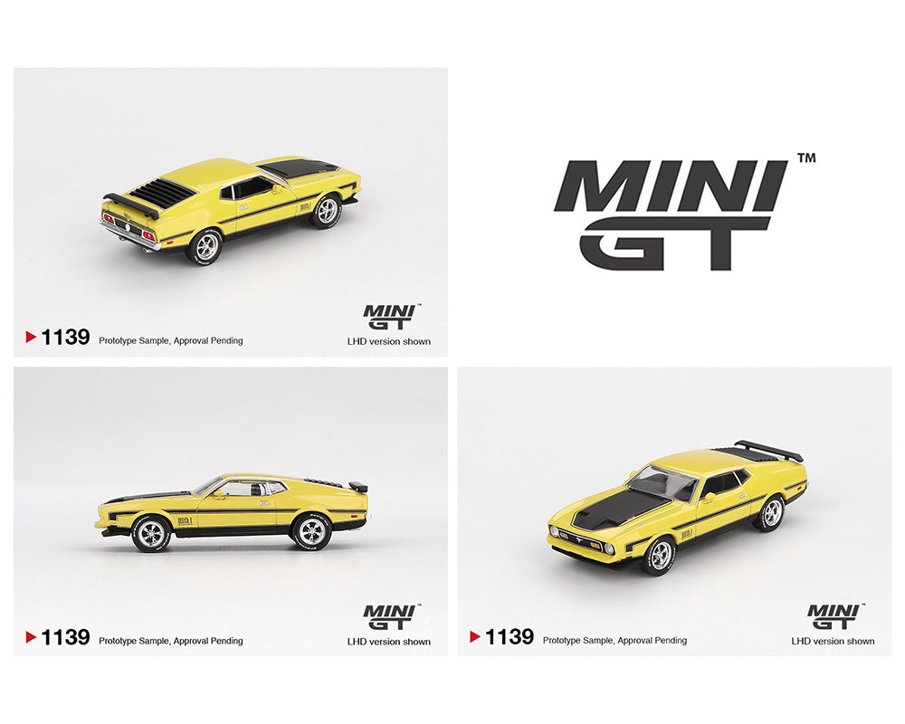 MINI GT 1:64 Ford Mustang Mach1- Grabber Yellow