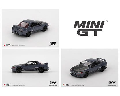 MINIGT 1:64 Nissan Skyline GT-R Top Secret VR32 in Stealth Grey