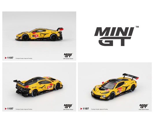*PREORDER* MINIGT 1:64 Chevrolet Corvette Z06 GT#=3.R #4 Corvette Racing by Pratt Miller MotoRSports
