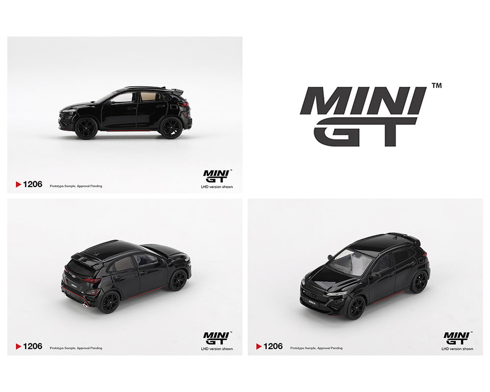 *PREORDER* MINIGT 1:64 Hyundai Kona N 鈥?Phantom Black 鈥?Korea Exclusive