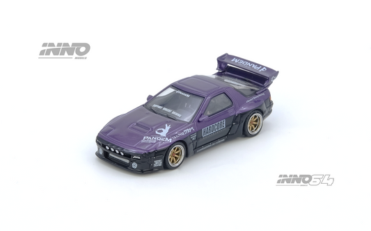 INNO64 1:64 Mazda RX-7 (FC3S) "PANDEM ROCKET BUNNY" in Purple
