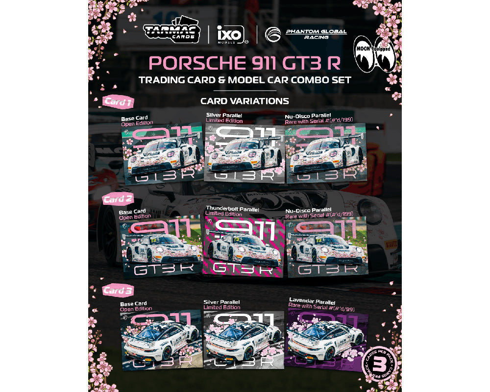 *PREORDER* Tarmac Works 1:64 Porsche 911 GT3 R 鈥?Suzuka 1000km IGTC 2025 with Trading Cards Combo