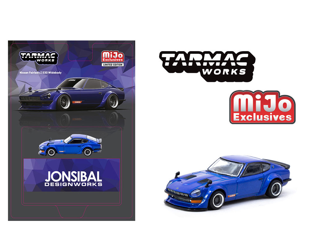 Tarmac Works 1:64 Nissan Fairlady Z S30 Widebody By Jon Sibal in Blue