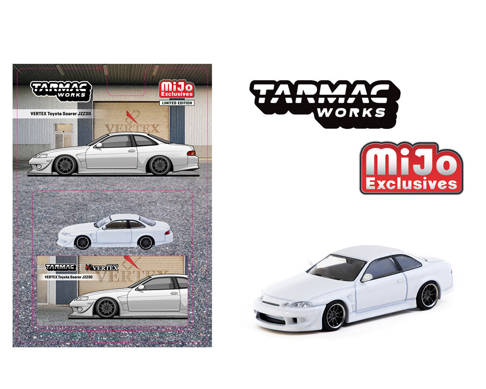 Tarmac Works 1:64 Toyota Soarer (JZZ30) VERTEX Edition in White