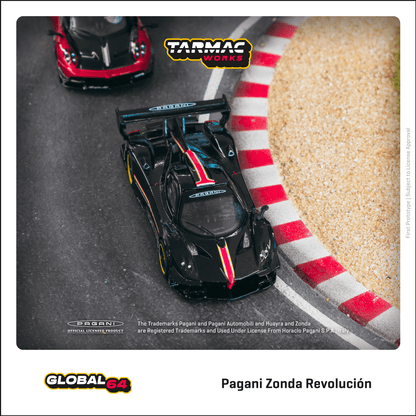 Tarmac Works 1:64 Pagani Zonda Revoluci贸n Nero Oro