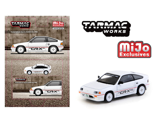Tarmac Works 1:64 Honda Ballade Sports MUGEN CR-X PRO in White