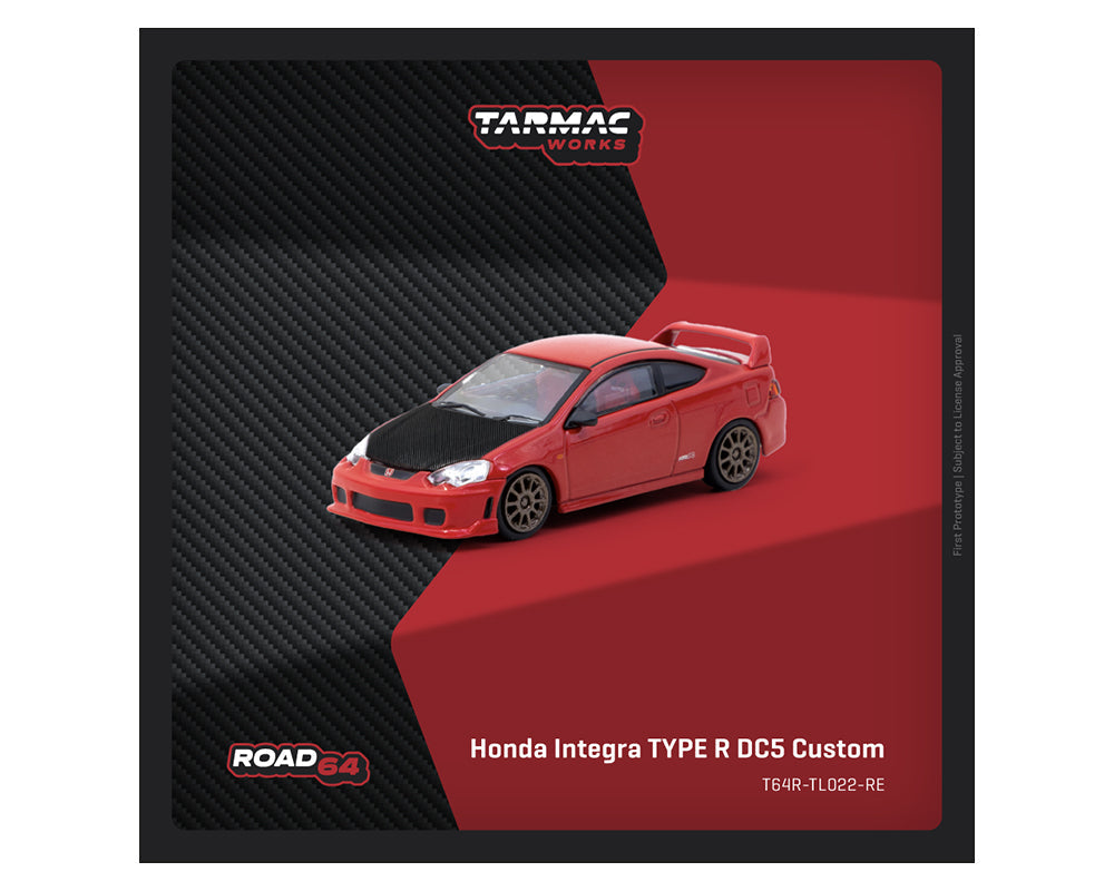 Tarmac Works 1:64 Honda Integra TYPE R DC5 Custom in Red