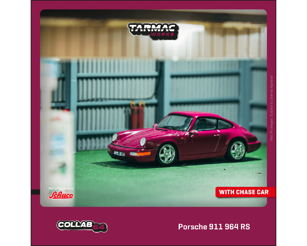 Tarmac Works 1:64 Porsche 911 964 RS in Ruby Star