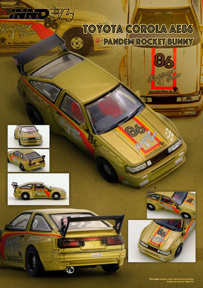 *PREORDER* INNO64 1:64 Toyota AE86 Levin Pandem Rocket Bunny