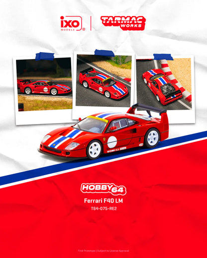 *PREORDER* Tarmac Works 1:64 Ferrari F40 LM Red