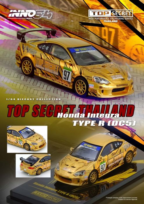 *PREORDER* INNO64 1:64 Honda INTEGRA Type-R (DC5) Top Secret Thailand Honda Fest Thailand 2025