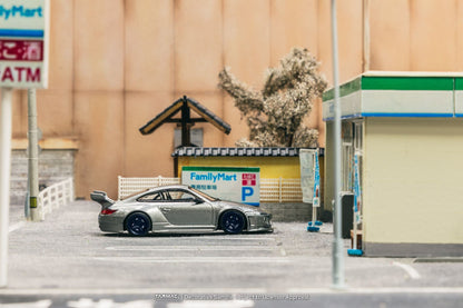 Tarmac Works 1/64 Porsche 997 (911) Old New in Gray Metallic